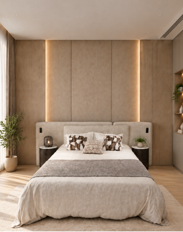 The Grandeur Triple-Panel Bed