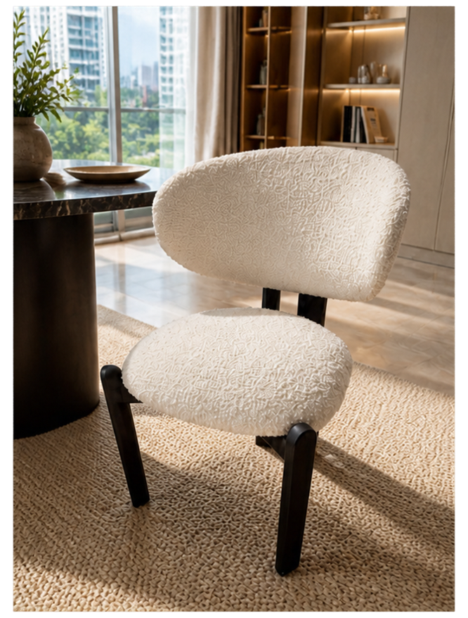 Organic Curved Dining Chair