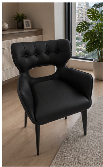 The Onyx Sculpted Armchair