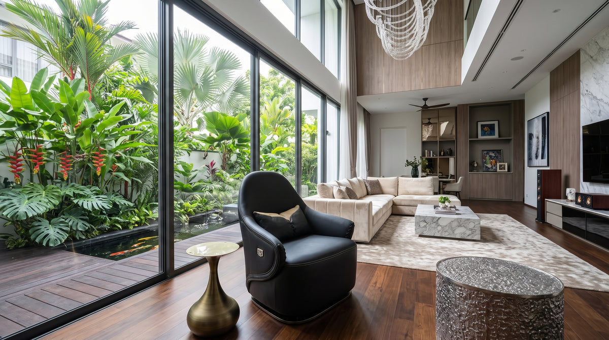 The Marquis Tailored Leather Lounge Chair